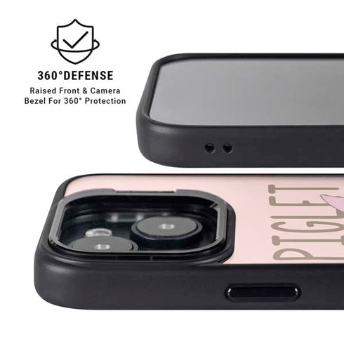 Disney Winnie the Pooh Piglet Portrait iPhone 15 Plus Kickstand Case