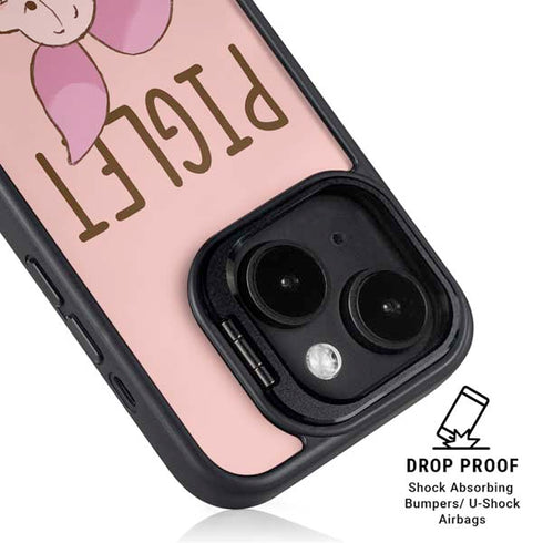 Disney Winnie the Pooh Piglet Portrait iPhone 15 Plus Kickstand Case