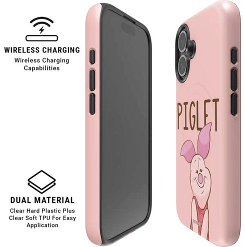 Disney Winnie the Pooh Piglet Portrait iPhone 16 Magsafe Impact Case