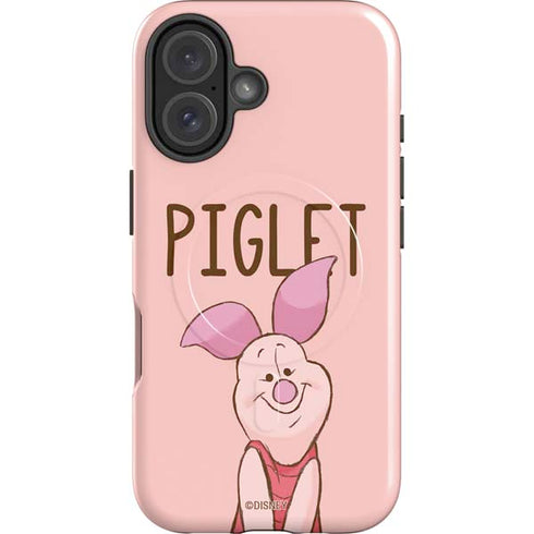 Disney Winnie the Pooh Piglet Portrait iPhone 16 Plus Magsafe Impact Case