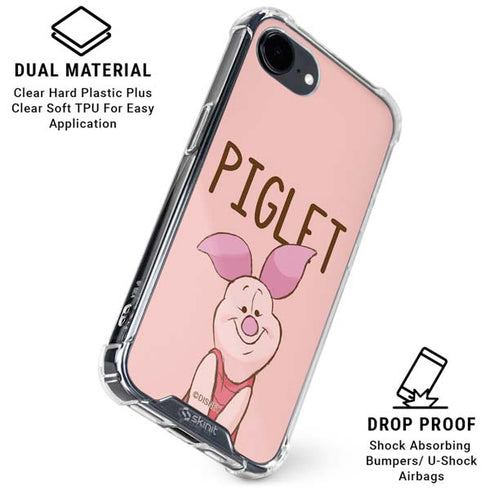 Disney Winnie the Pooh Piglet Portrait iPhone 16e Clear Case