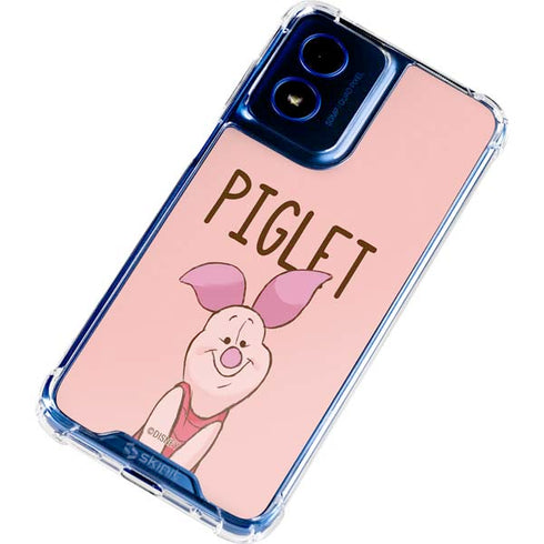 Disney Winnie the Pooh Piglet Portrait Moto G Play 4G (2024) Clear Case