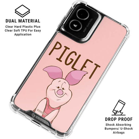 Disney Winnie the Pooh Piglet Portrait Moto G Power 5G (2024) Clear Case