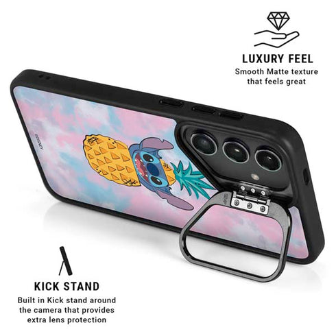 Disney Lilo and Stitch Pineapple Stitch Galaxy S24 FE Kickstand Case