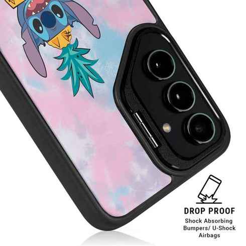Disney Lilo and Stitch Pineapple Stitch Galaxy S24 FE Kickstand Case