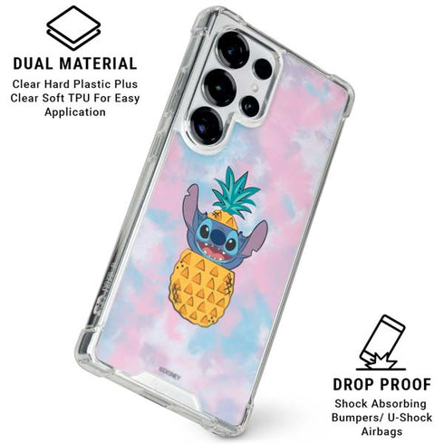 Disney Lilo and Stitch Pineapple Stitch Galaxy S26 Ultra Clear Case