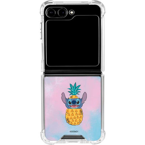 Disney Lilo and Stitch Pineapple Stitch Galaxy Z Flip6 Clear Case