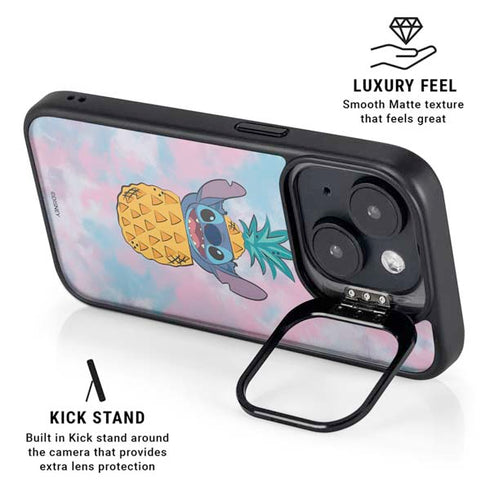Disney Lilo and Stitch Pineapple Stitch iPhone 15 Plus Kickstand Case