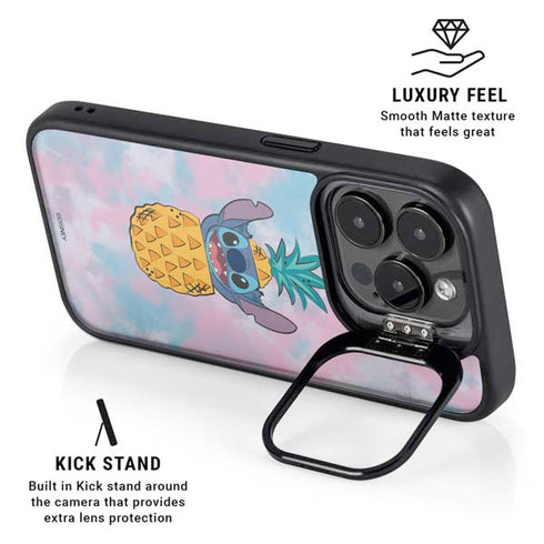 Disney Lilo and Stitch Pineapple Stitch iPhone 16 Pro Max Kickstand Case