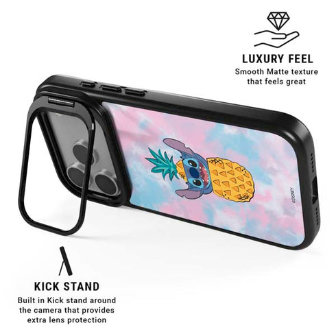 Disney Lilo and Stitch Pineapple Stitch iPhone 17 Pro Kickstand Case