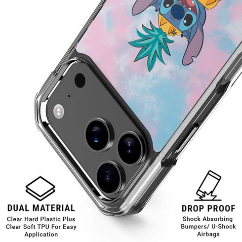 Disney Lilo and Stitch Pineapple Stitch iPhone 18 Pro Clear Case