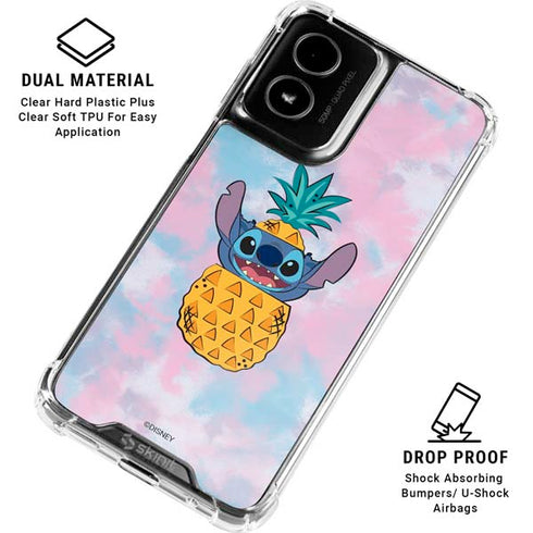 Disney Lilo and Stitch Pineapple Stitch Moto G Power 5G (2024) Clear Case