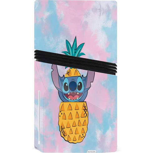 Disney Lilo and Stitch Pineapple Stitch PS5 Pro Disk Bundle Skin