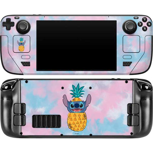 Disney Lilo and Stitch Pineapple Stitch Steam Deck Handheld Gaming Computer OLED Skin