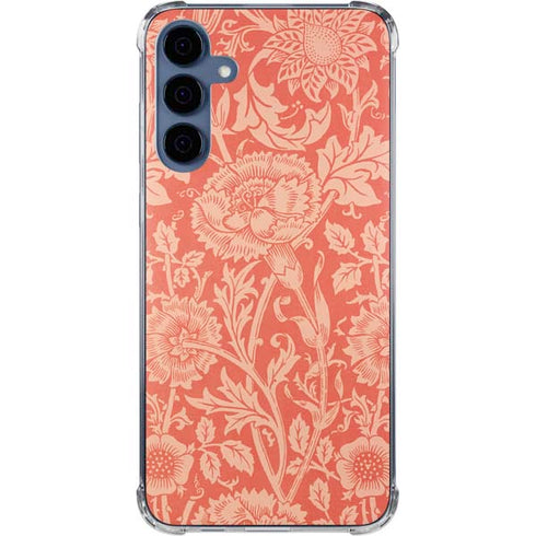 Pink & Rose by William Morris Galaxy A55 5G Clear Case