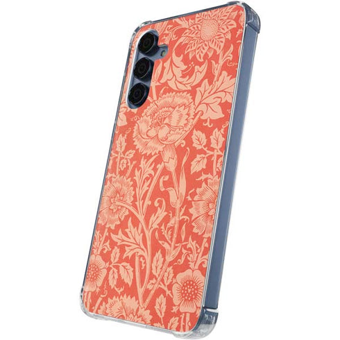 Pink & Rose by William Morris Galaxy A55 5G Clear Case