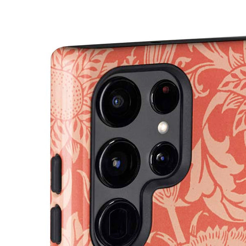 Pink & Rose by William Morris Galaxy S25 Ultra Impact Case