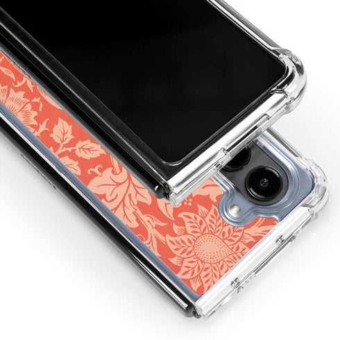 Pink & Rose by William Morris Galaxy Z Fold5 5G Clear Case