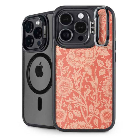 Pink & Rose by William Morris iPhone 14 Pro Max Kickstand Case
