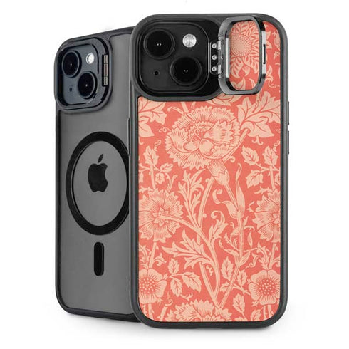Pink & Rose by William Morris iPhone 15 Plus Kickstand Case
