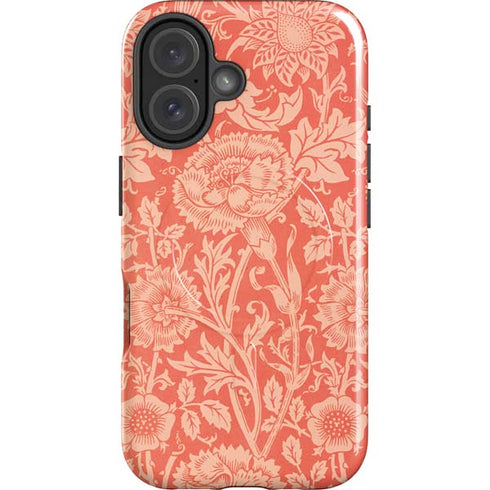 Pink & Rose by William Morris iPhone 16 Magsafe Impact Case