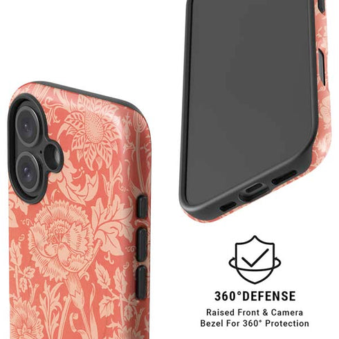 Pink & Rose by William Morris iPhone 16 Magsafe Impact Case