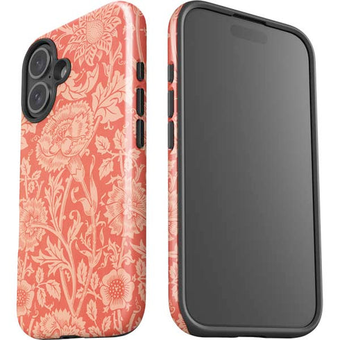 Pink & Rose by William Morris iPhone 16 Plus Impact Case