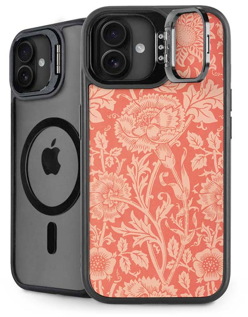 Pink & Rose by William Morris iPhone 16 Plus Kickstand Case