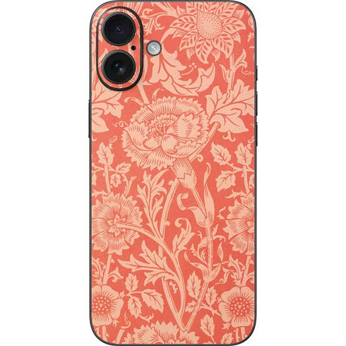 Pink & Rose by William Morris iPhone 16 Plus Skin