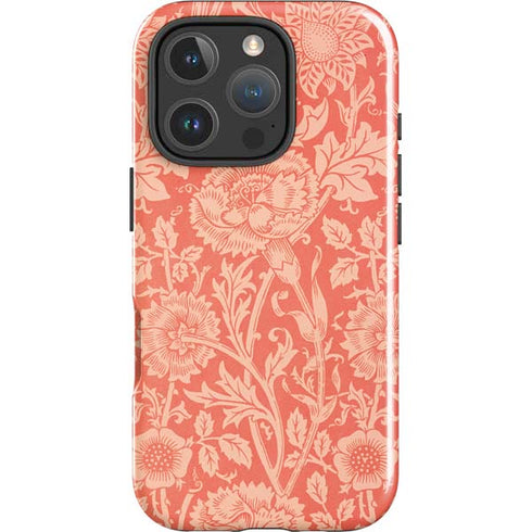 Pink & Rose by William Morris iPhone 16 Pro Impact Case