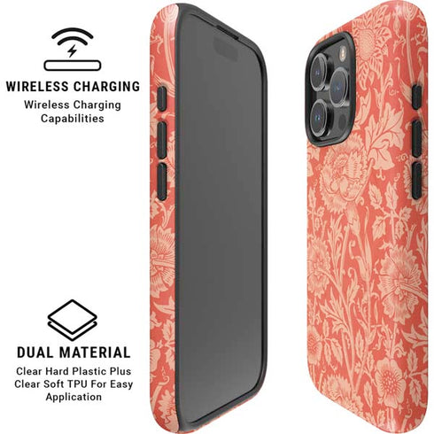Pink & Rose by William Morris iPhone 16 Pro Max Magsafe Impact Case