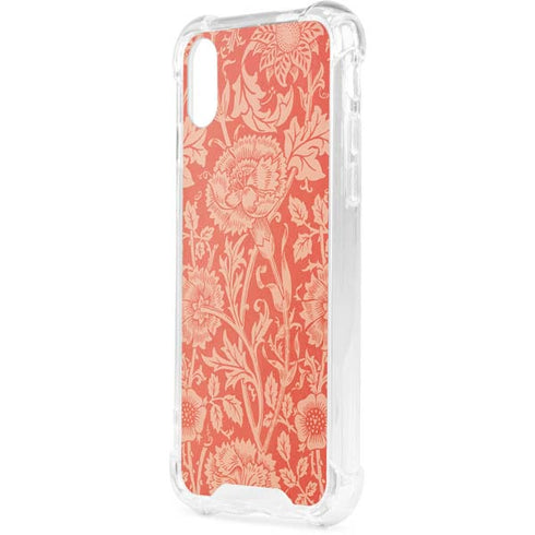 Pink & Rose by William Morris iPhone XS Clear Case