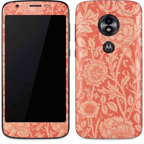 Pink & Rose by William Morris Moto E5 Play Skin