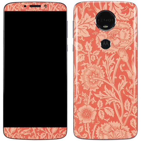 Pink & Rose by William Morris Moto E5 Plus Skin