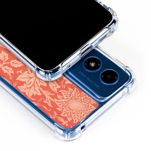 Pink & Rose by William Morris Moto G 5G (2024) Clear Case