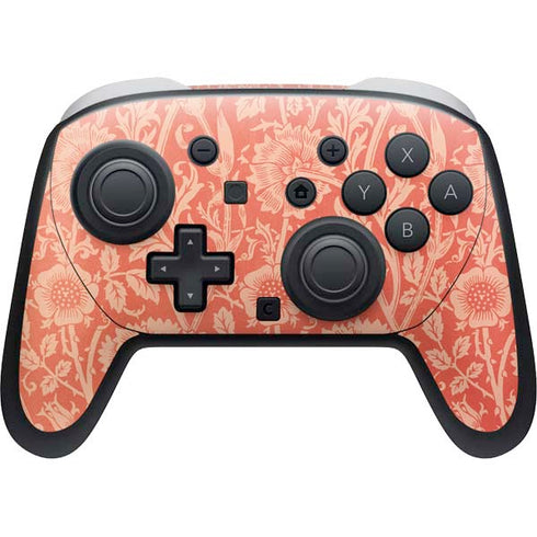 Pink & Rose by William Morris Nintendo Switch 2 (2025) Pro Controller Skin