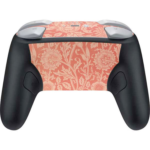 Pink & Rose by William Morris Nintendo Switch 2 (2025) Pro Controller Skin