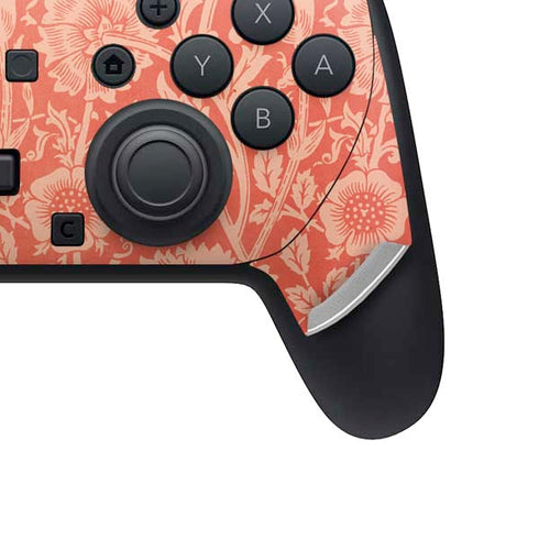 Pink & Rose by William Morris Nintendo Switch 2 (2025) Pro Controller Skin
