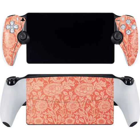 Pink & Rose by William Morris PlayStation Portal Remote Player Skin