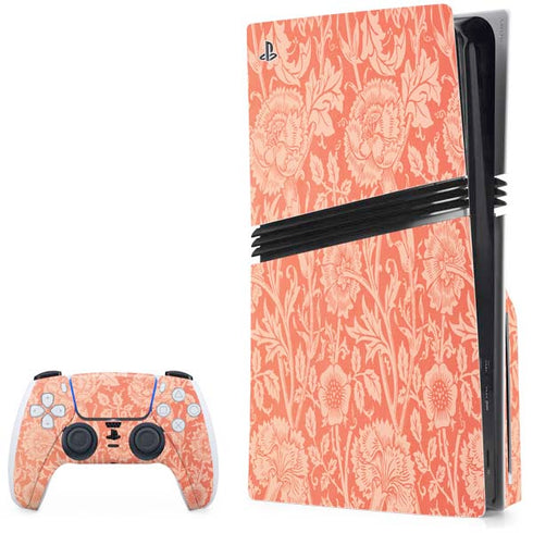 Pink & Rose by William Morris PS5 Pro Disk Bundle Skin