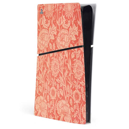 Pink & Rose by William Morris PS5 Slim Digital Edition Console Skin
