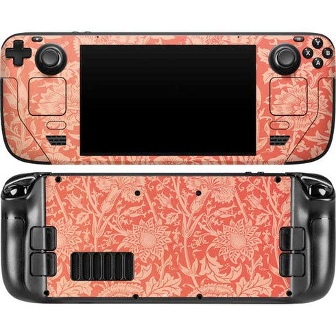 Pink & Rose by William Morris Steam Deck Handheld Gaming Computer OLED Skin
