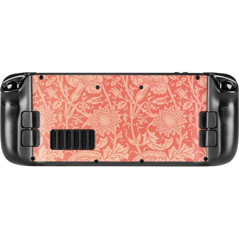 William Morris Pink & Rose Steam Deck Handheld Gaming Computer Skin