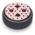 Pink and Black Polka Dots Amazon Echo Dot Skin