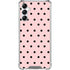 Pink and Black Polka Dots Gabb Phone 4 Clear Case