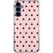 Pink and Black Polka Dots Galaxy A55 5G Clear Case