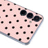 Pink and Black Polka Dots Galaxy A55 5G Skin