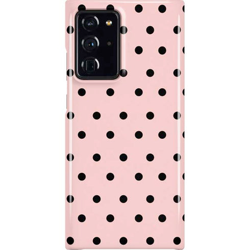 Pink and Black Polka Dots Galaxy Cases