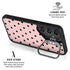 Pink and Black Polka Dots Galaxy S25 Kickstand Case