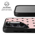 Pink and Black Polka Dots Galaxy S25 Kickstand Case